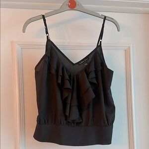 Black spaghetti strap Caribbean Queen blouse